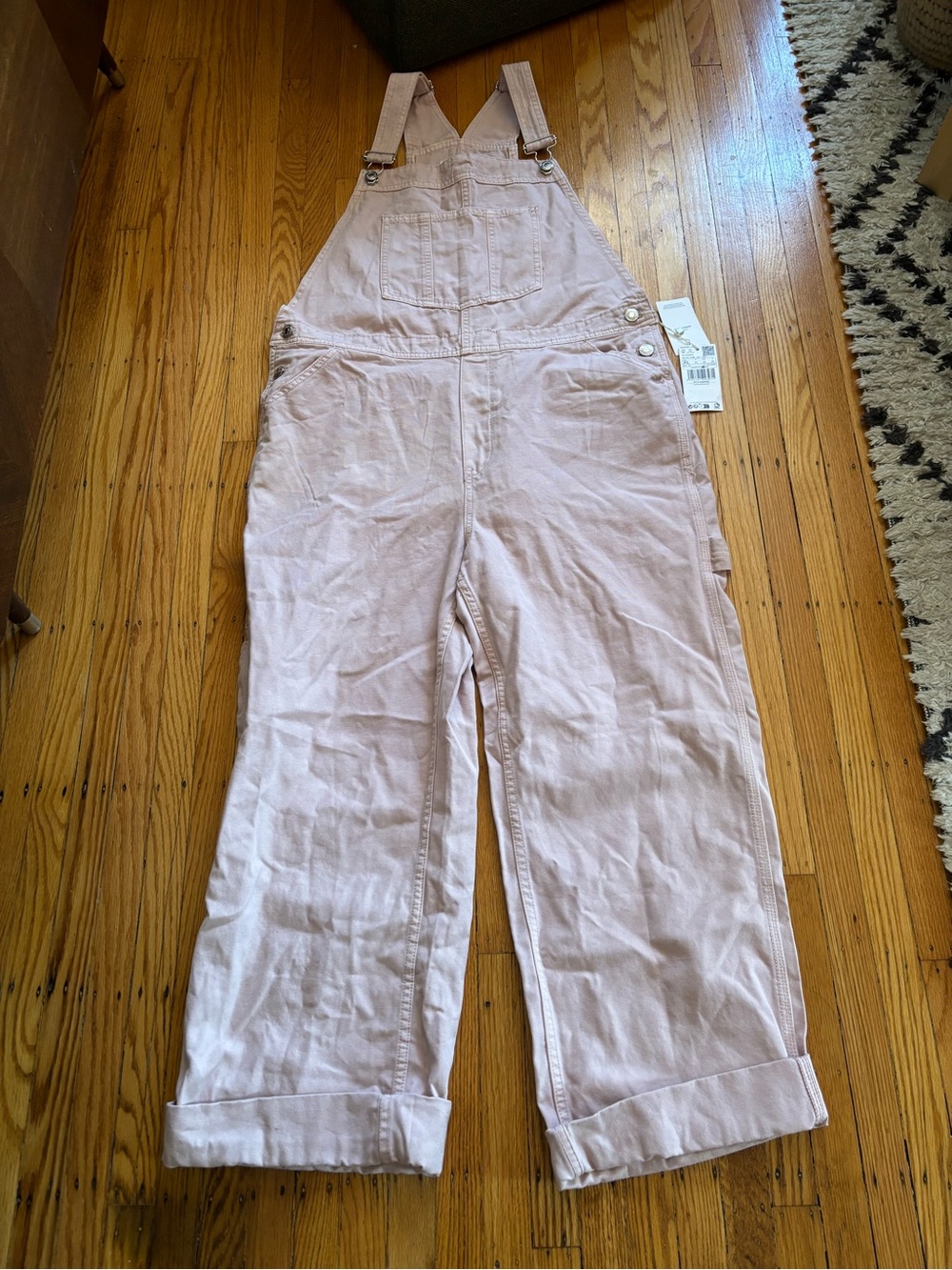 Mango Blush Pink Cotton Overalls - Picture 2 of 11